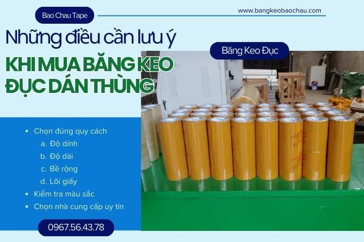 Những Điều Cần Lưu Ý Khi Mua Băng Keo Đục Dán Thùng