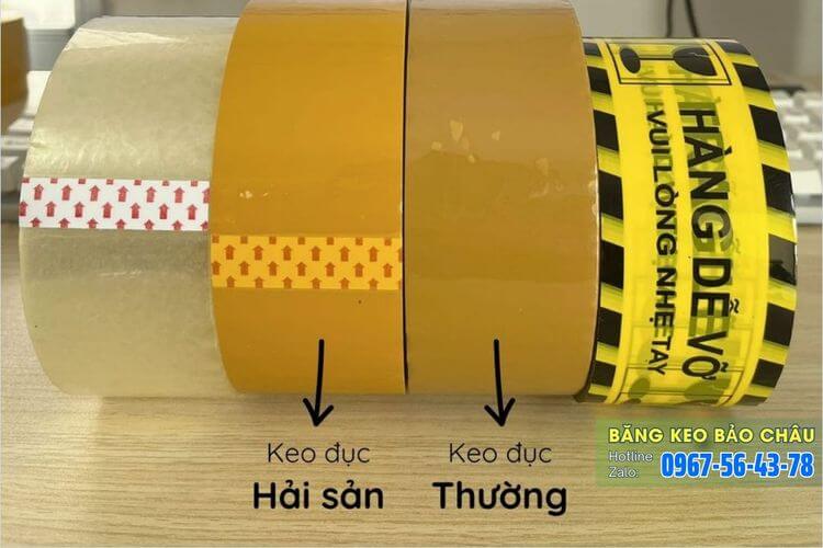 Băng keo vàng đục được chia làm hai loại chính