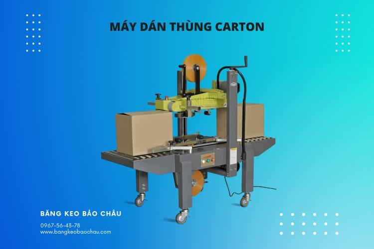 Các loại máy dán băng keo thùng carton phổ biến